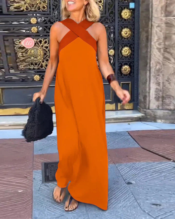 Marlena | Breathable Comfortable Crossed Maxi Dress