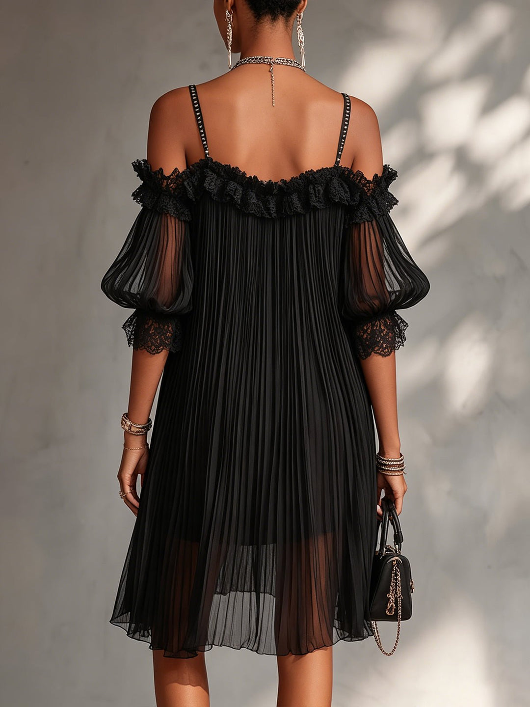 Dove | Black Off-Shoulder Mini Dress