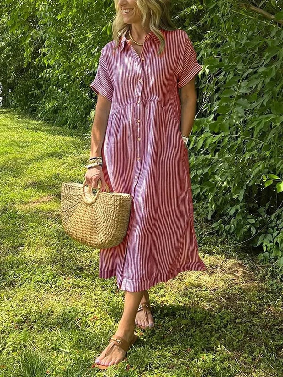 Fay | Elegant Striped Dress