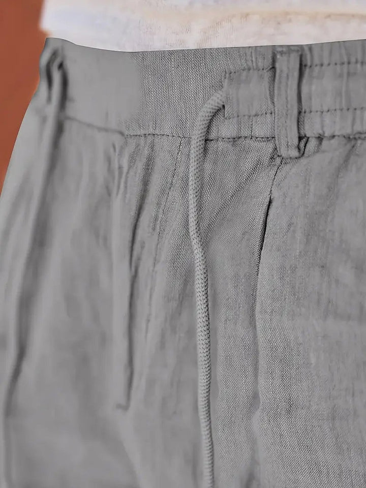 Otis | Wide Linen Drawstring Pants