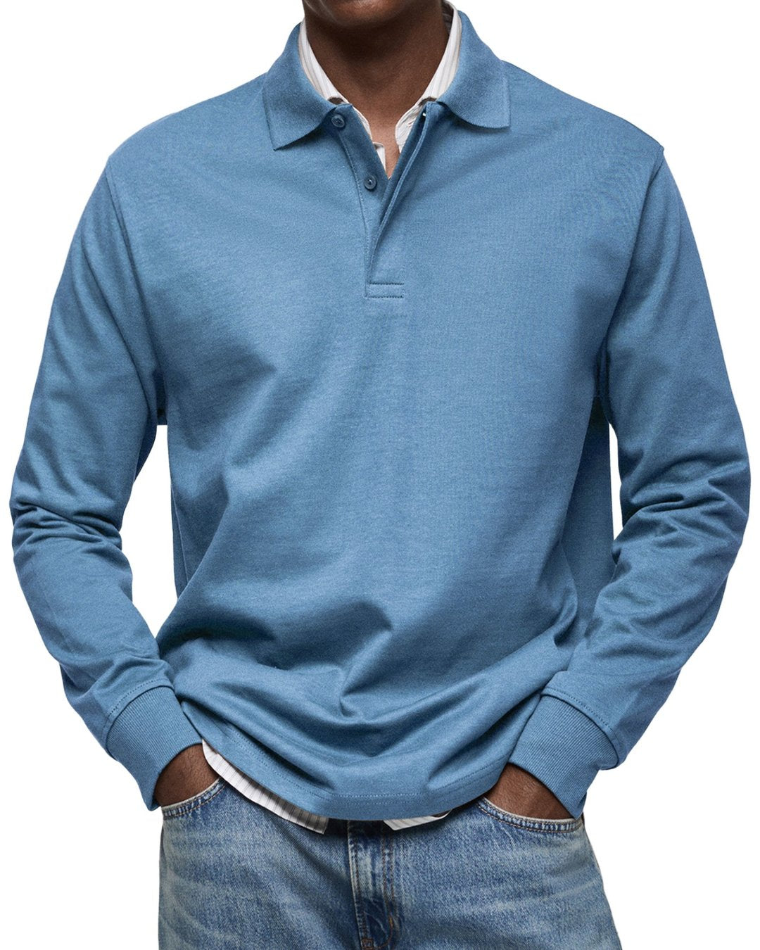 Grant | Luxury Long Sleeve Polo Shirt