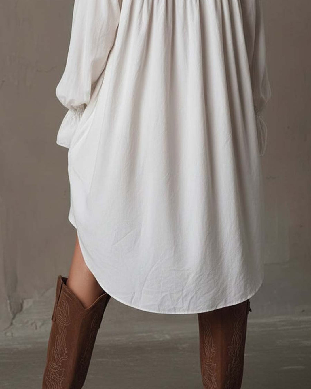 Dorina | Lace Shirt Mini Dress
