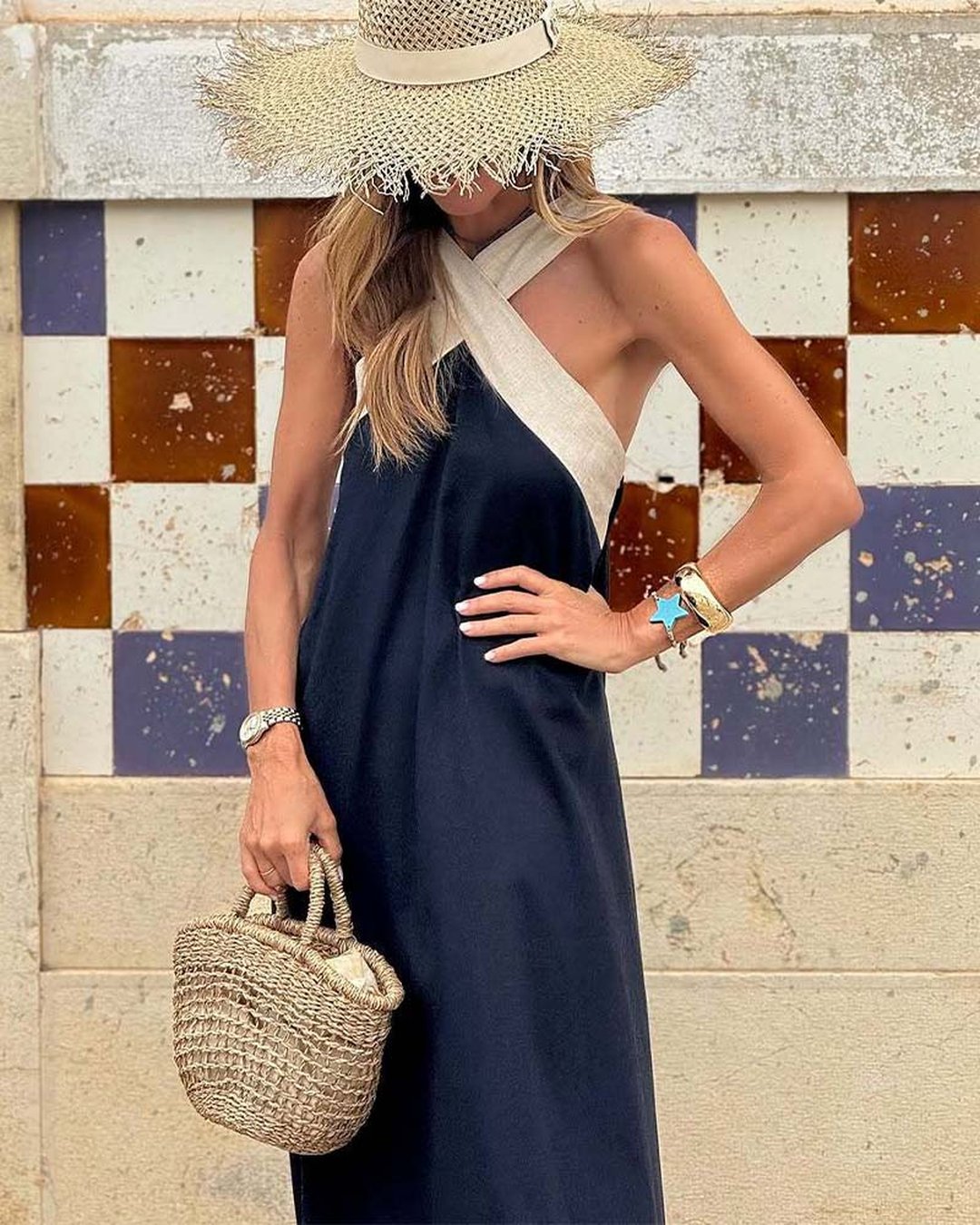 Marlena | Breathable Comfortable Crossed Maxi Dress