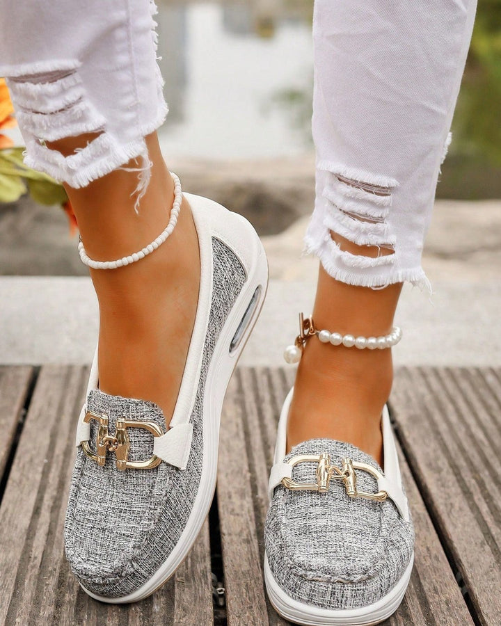 Jacquetta | Flat Moccasins with Buckle