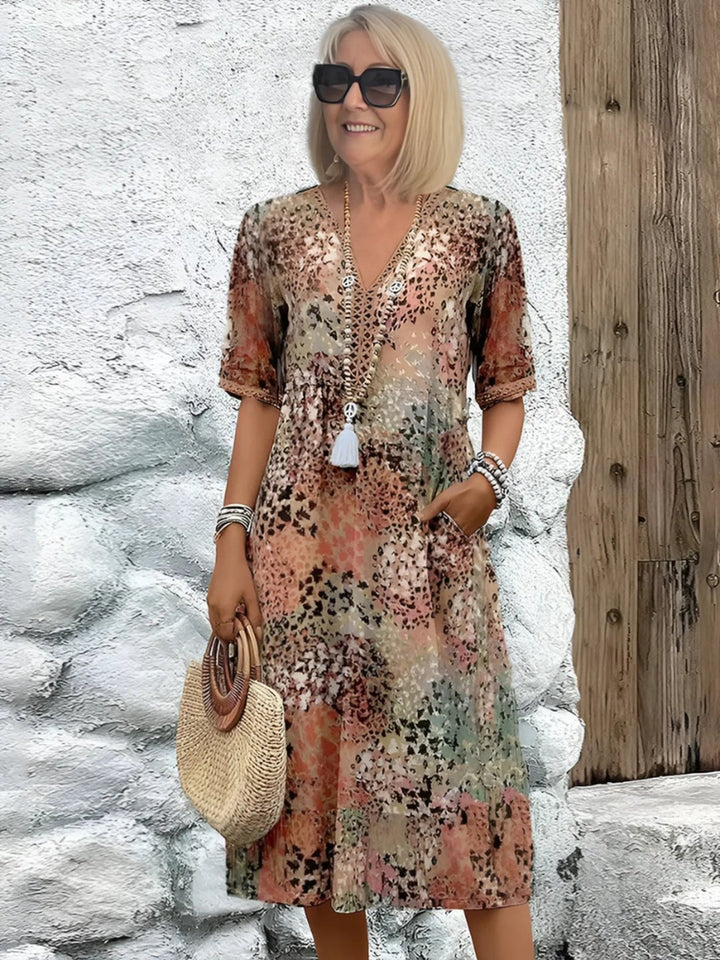 Gail | Vibrant Mid Length Dress
