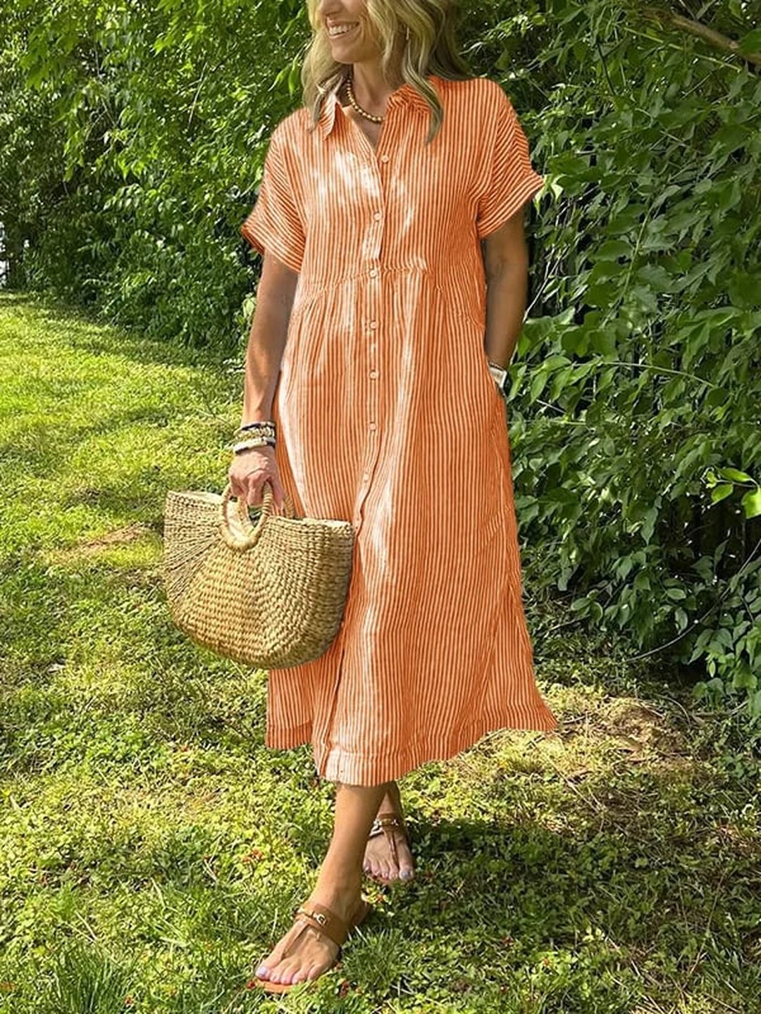 Fay | Elegant Striped Dress