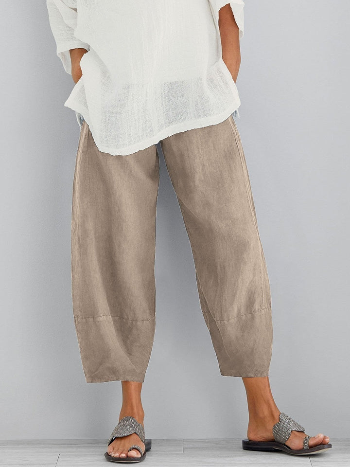 Hazel | Cropped Cotton Trousers