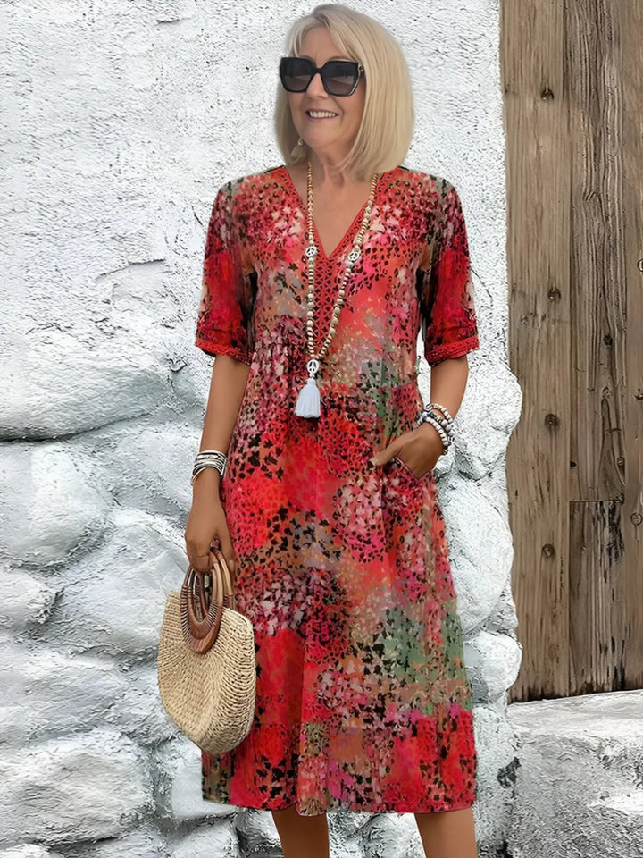 Gail | Vibrant Mid Length Dress