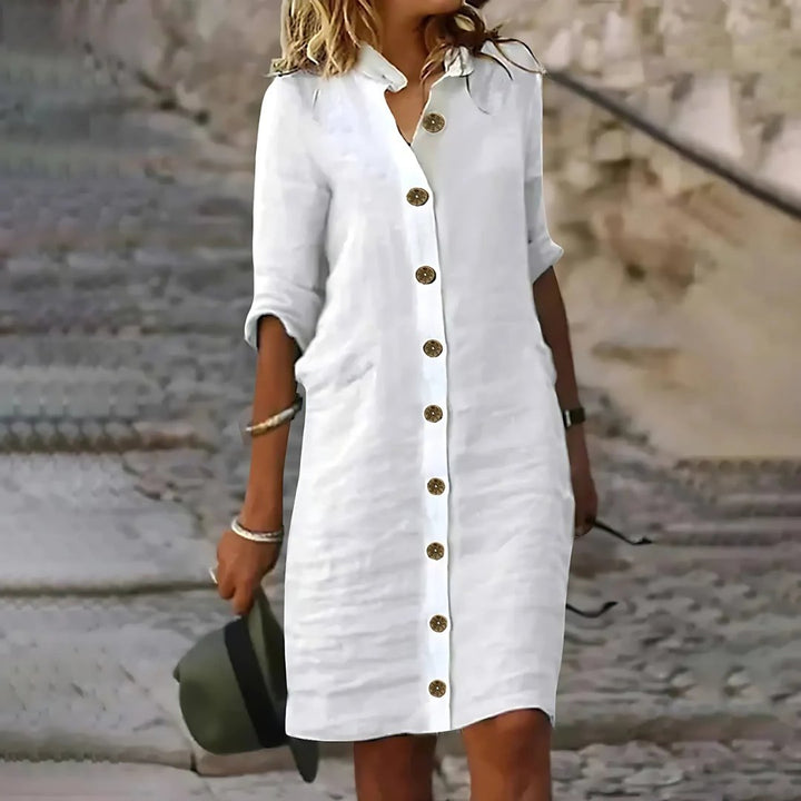 Vita | Casual Midi Shirt Dress
