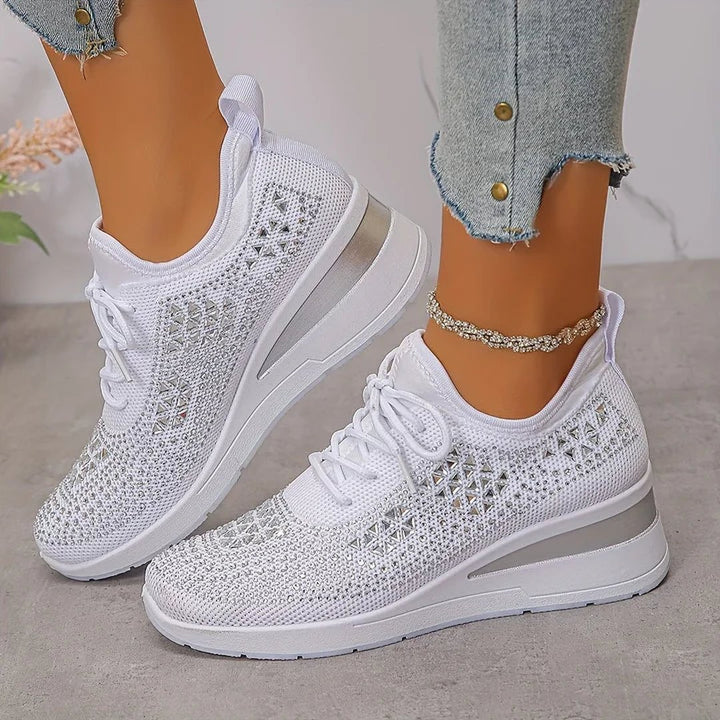 Honora | Orthopedic Sneakers With Sparkling Rhinestones