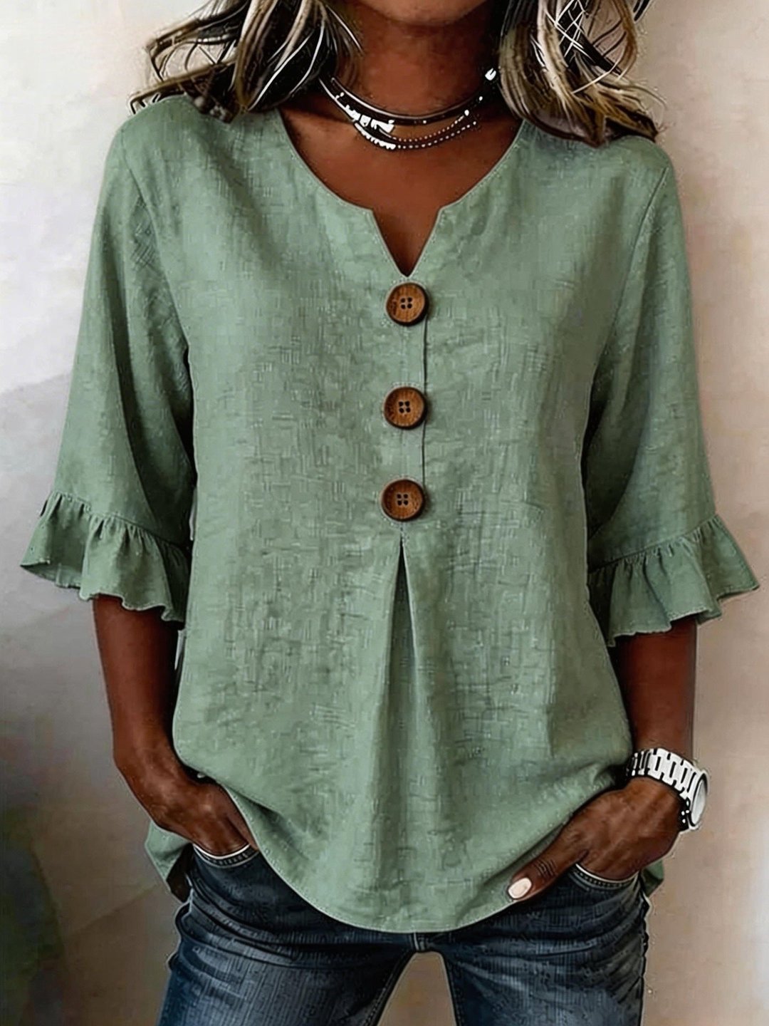 Thelma | Ruffled Blouse