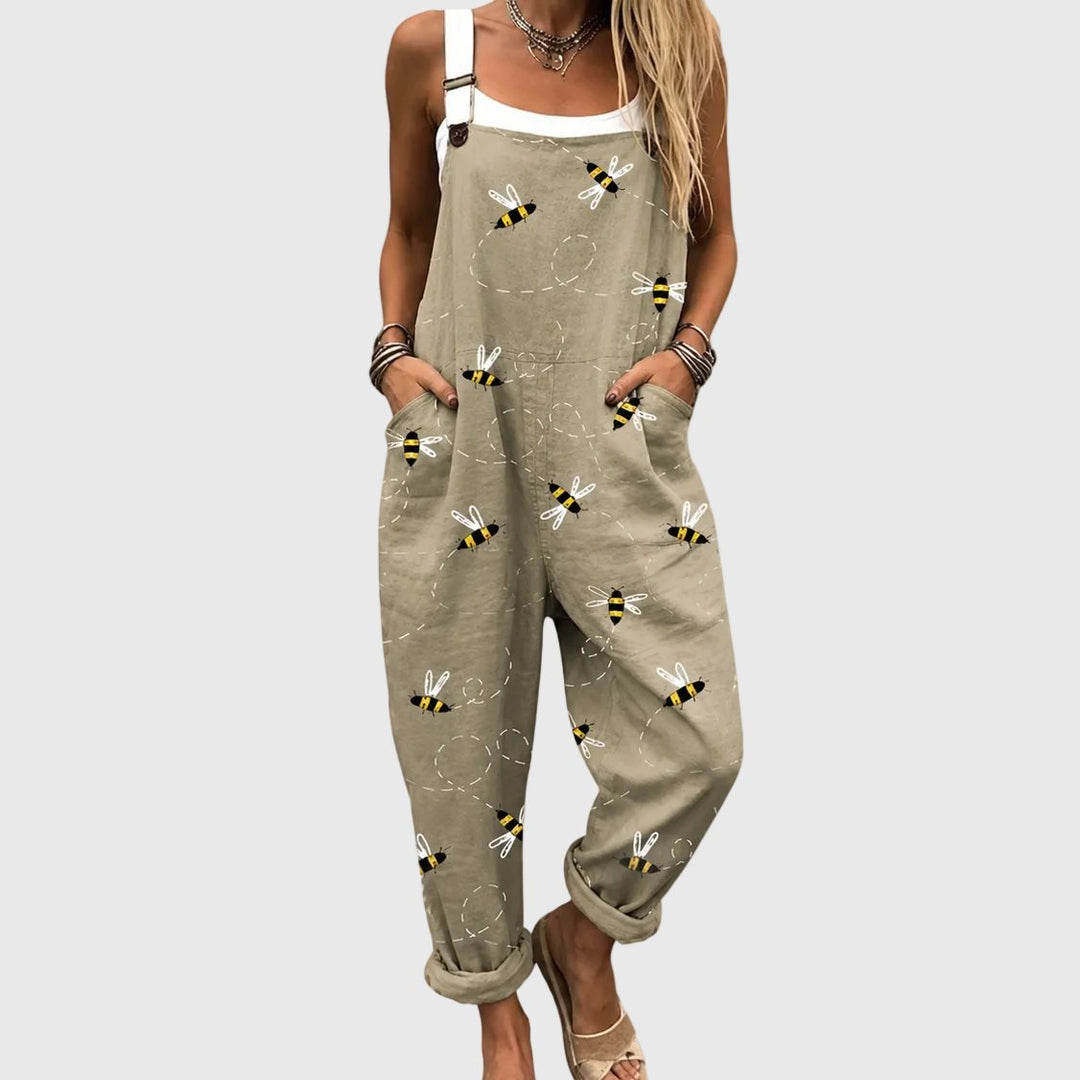 Dee | Overalls with Decorative Bees