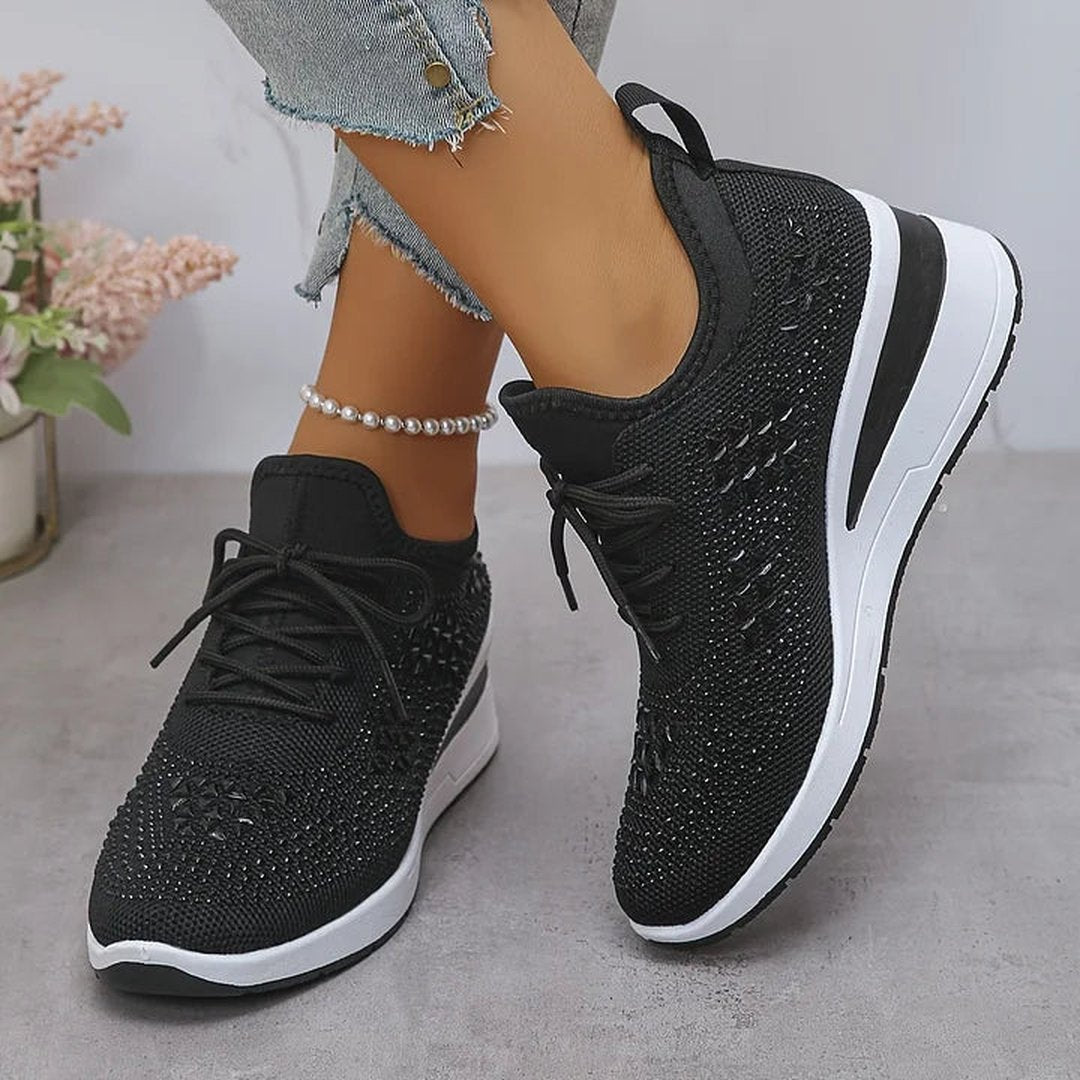 Honora | Orthopedic Sneakers With Sparkling Rhinestones