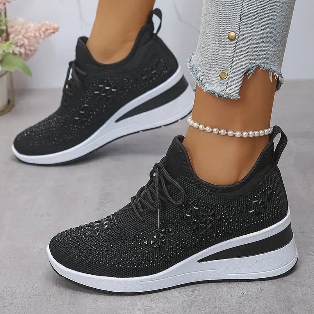 Honora | Orthopedic Sneakers With Sparkling Rhinestones