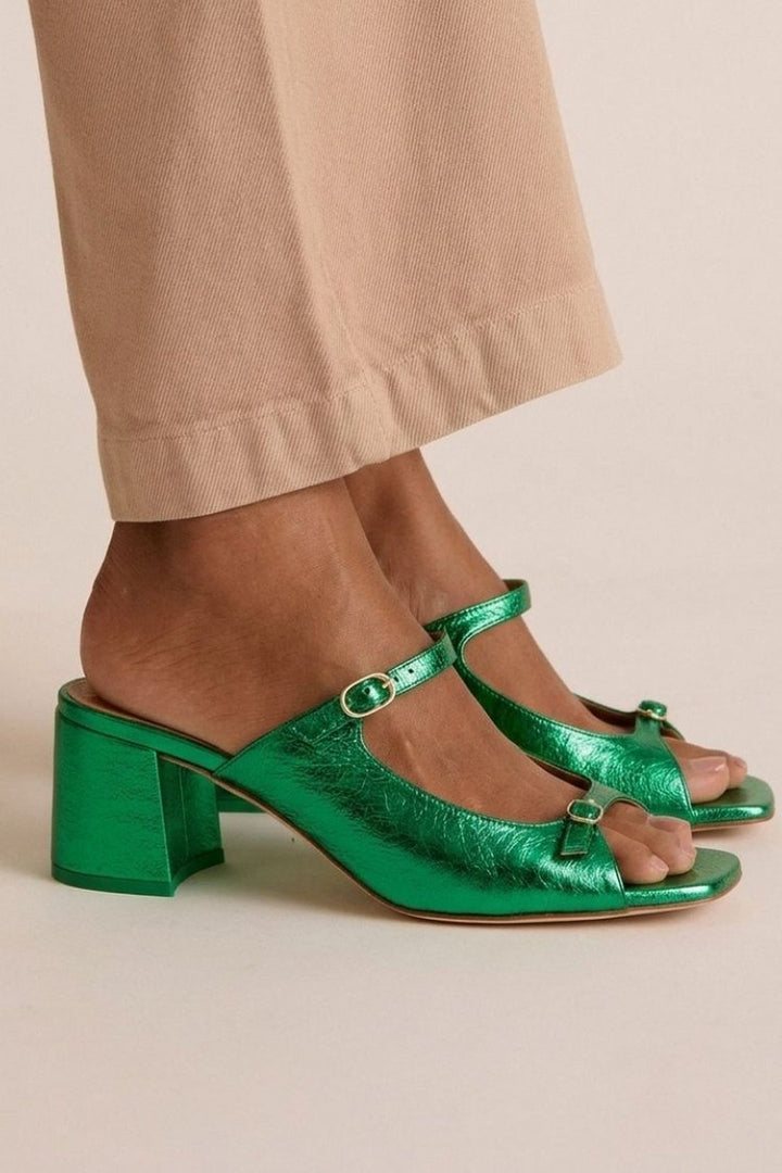 Soledad | Block Toe Heeled Sandals