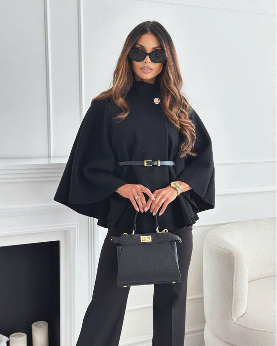 Vivienne | Chic Butterfly Jacket with belt
