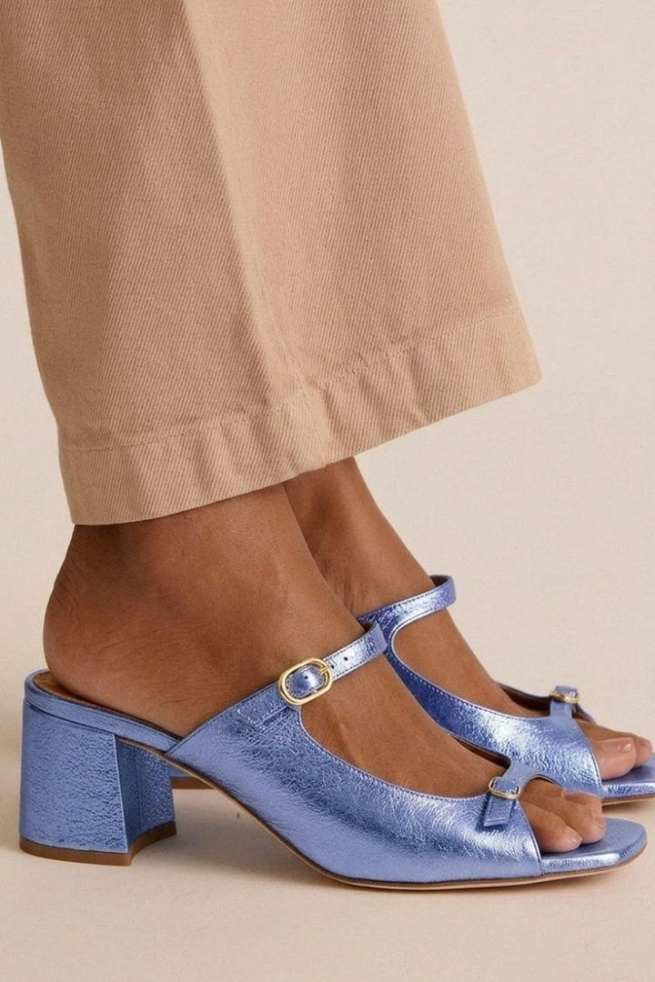 Soledad | Block Toe Heeled Sandals