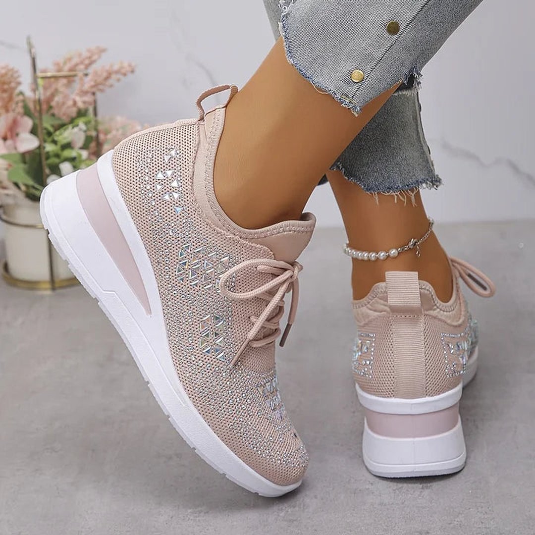 Honora | Orthopedic Sneakers With Sparkling Rhinestones
