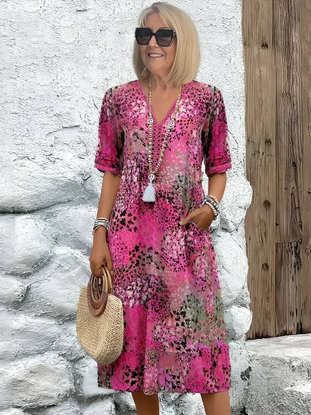 Gail | Vibrant Mid Length Dress