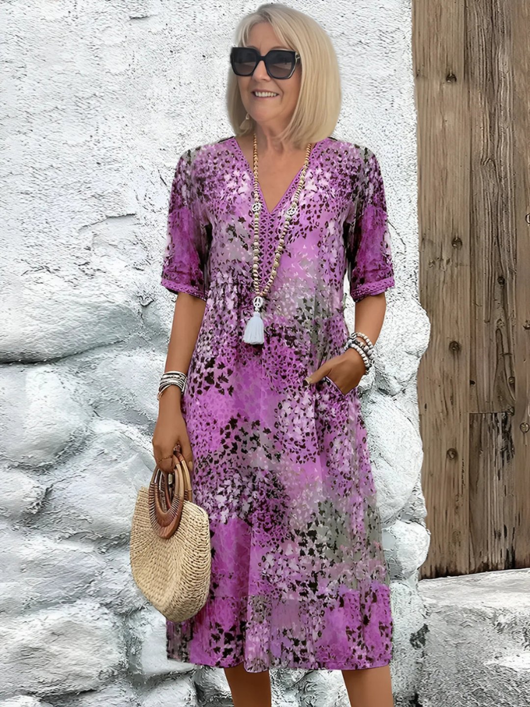 Gail | Vibrant Mid Length Dress