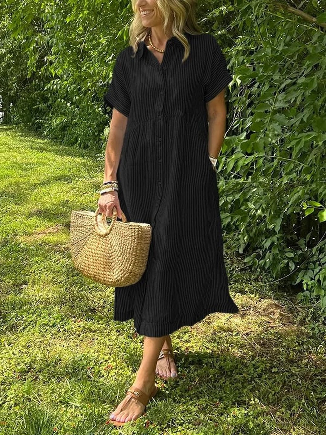 Fay | Elegant Striped Dress