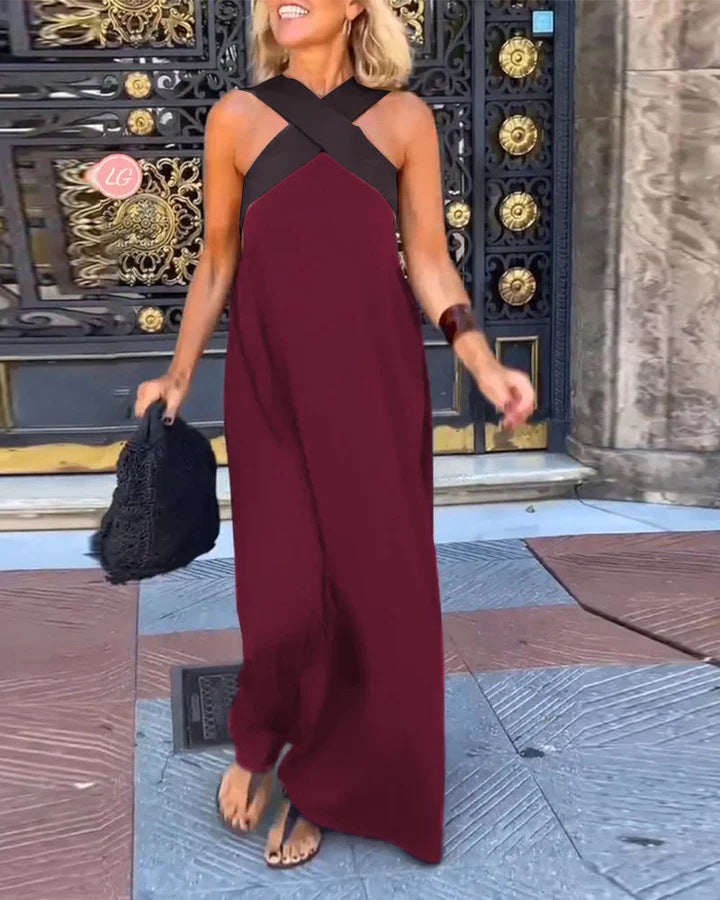 Marlena | Breathable Comfortable Crossed Maxi Dress