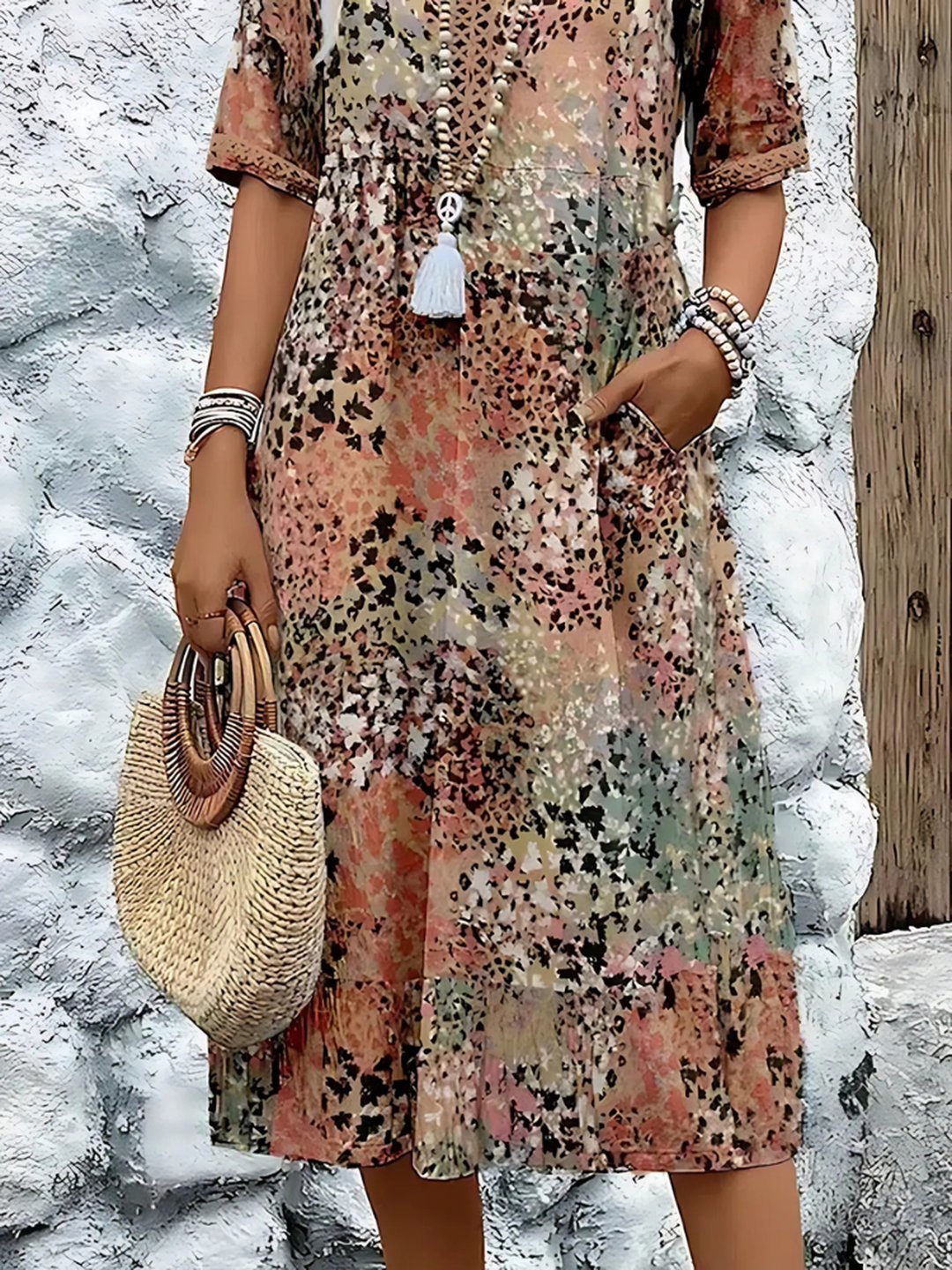 Gail | Vibrant Mid Length Dress