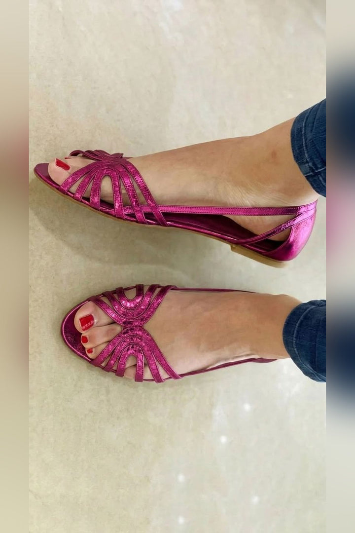 Chantel | Metallic Shine Sandals