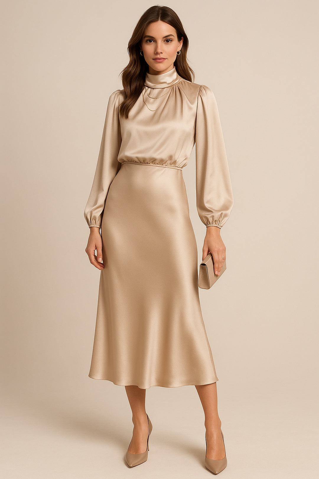 Dorothea | High Waist Midi Dress