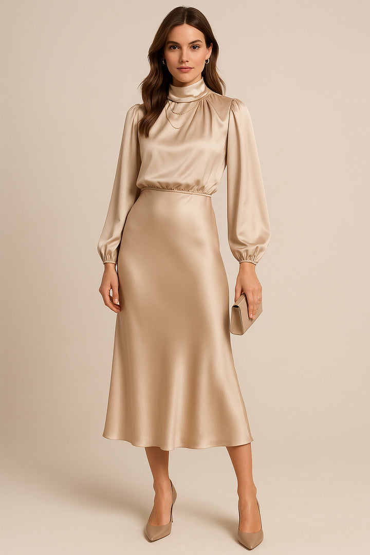 Dorothea | High Waist Midi Dress