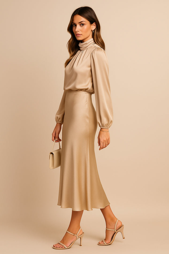 Dorothea | High Waist Midi Dress