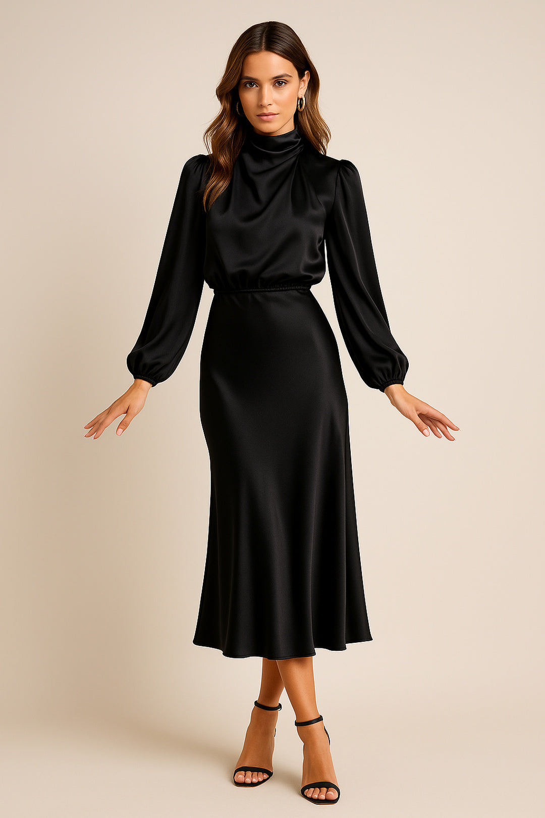 Dorothea | High Waist Midi Dress
