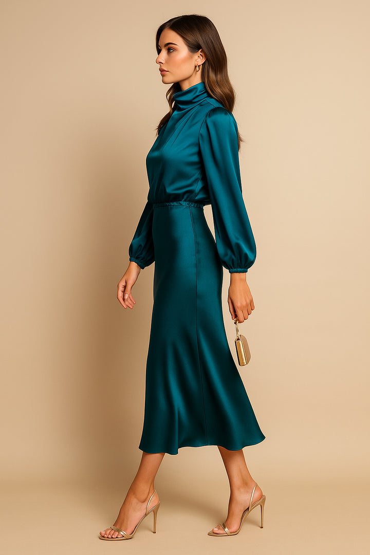 Dorothea | High Waist Midi Dress