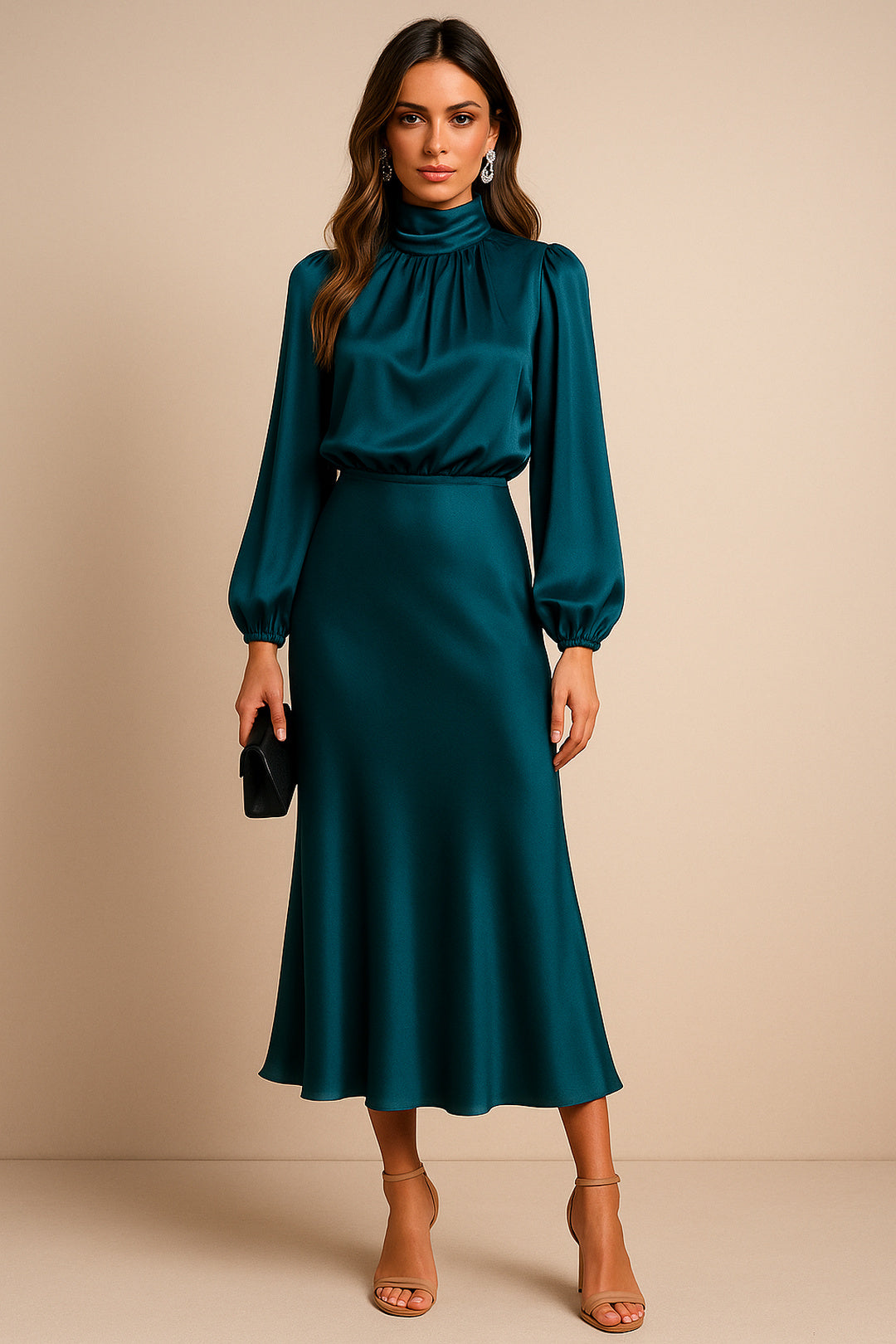 Dorothea | High Waist Midi Dress