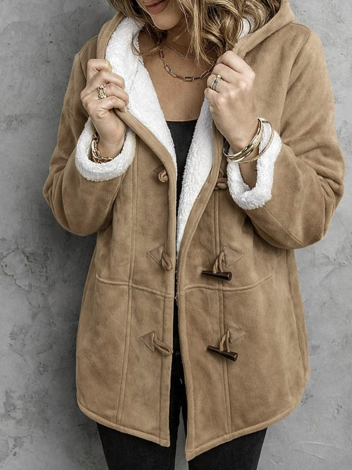 Genevieve | Hooded Toggle Winter Coat