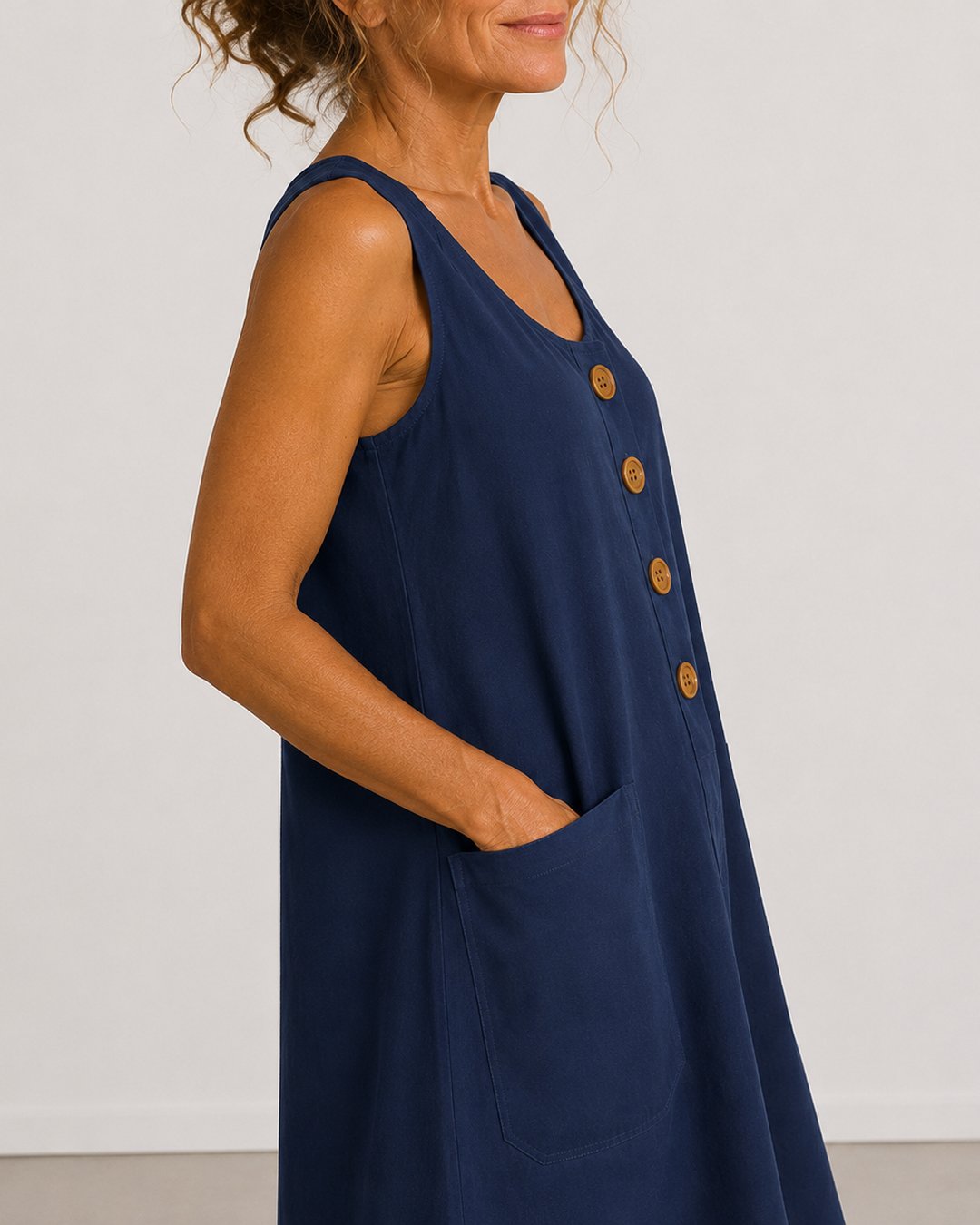 Doria | Sleeveless Button-Front Mini Dress