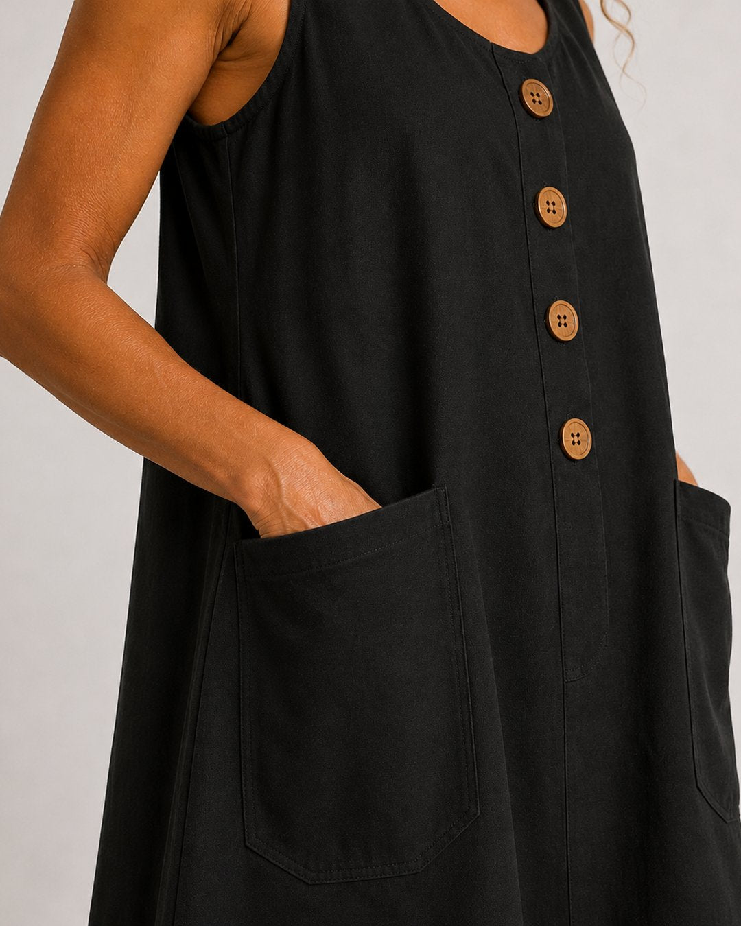 Doria | Sleeveless Button-Front Mini Dress