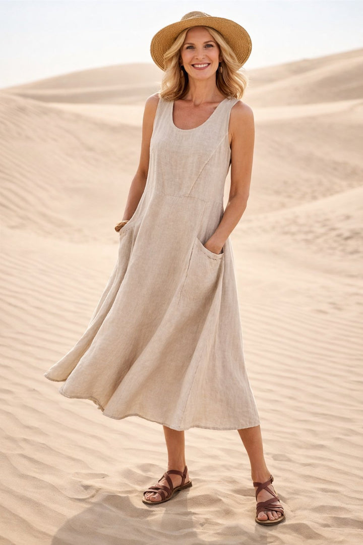 Glynis | Comfortable A-Line Midi Dress