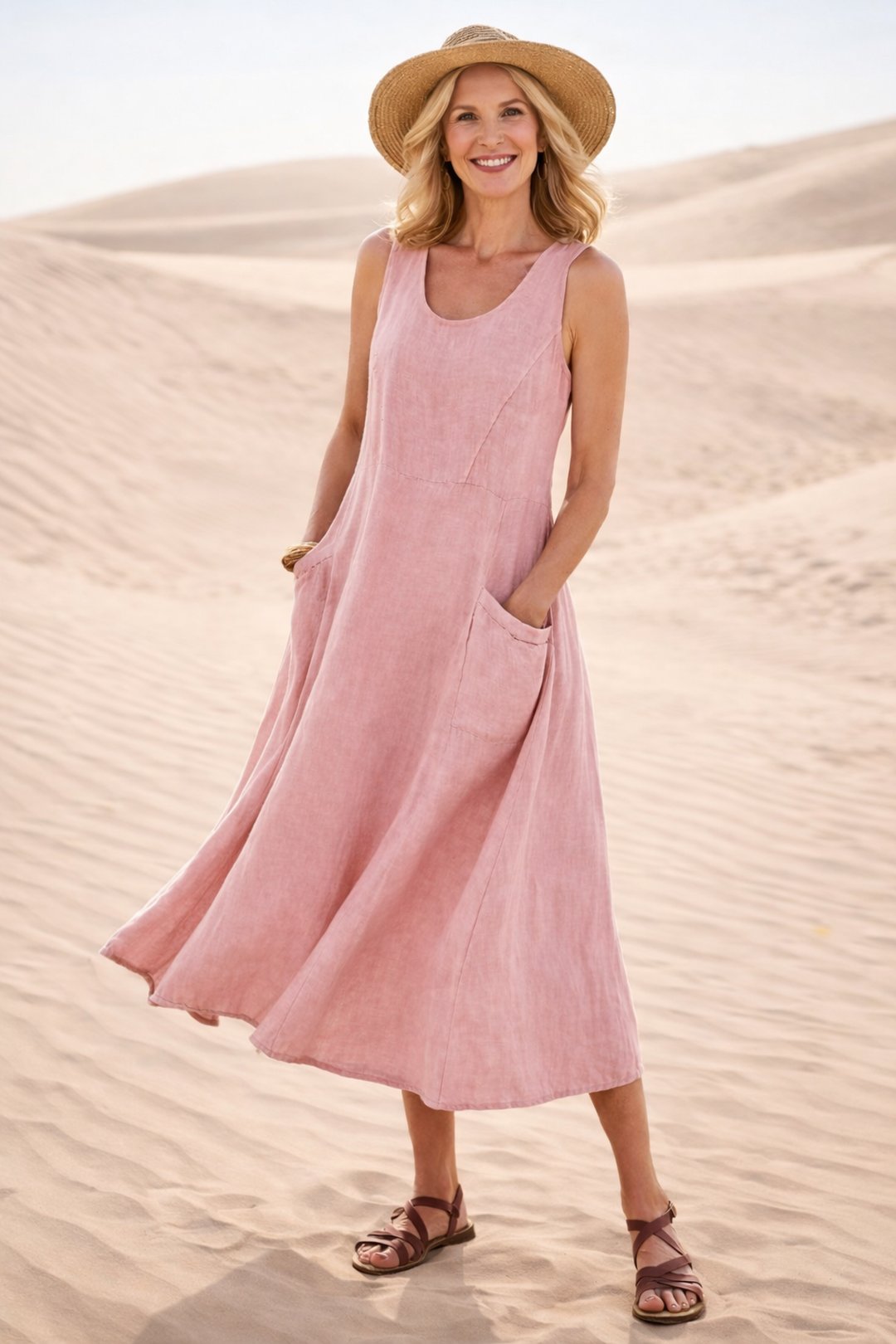 Glynis | Comfortable A-Line Midi Dress