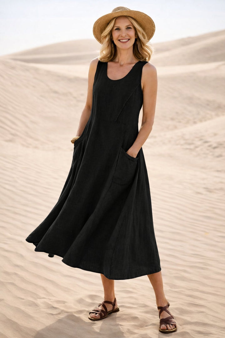 Glynis | Comfortable A-Line Midi Dress