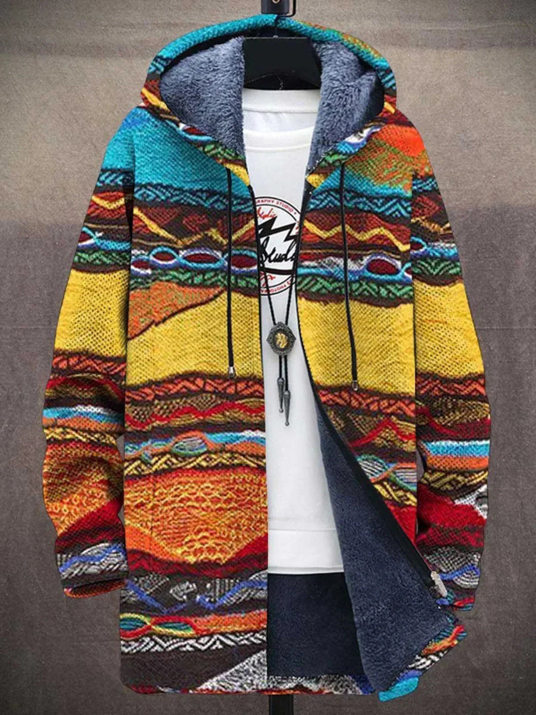 Jacqueline | Luxurious, artistically inspired zip-up hoodie