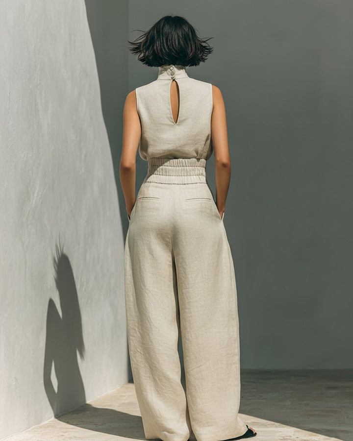 Viviette | Wide Leg Pants and Top Set