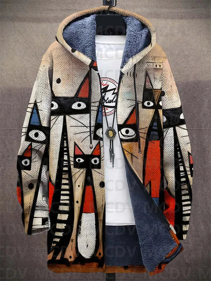 Margaret | Luxurious, artistically inspired zip-up hoodie