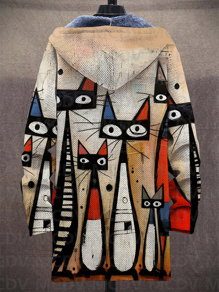 Margaret | Luxurious, artistically inspired zip-up hoodie