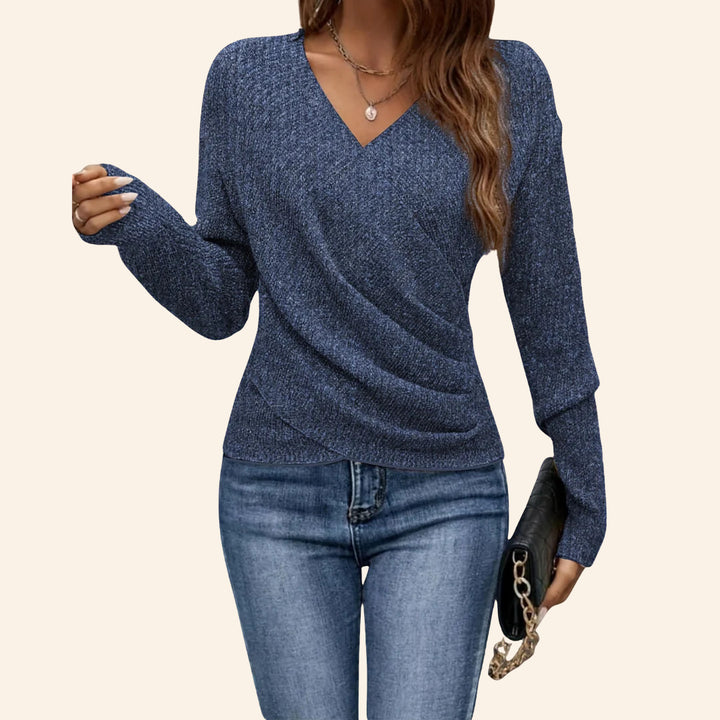 Isabelle | Elegant Wrap V-neck Top