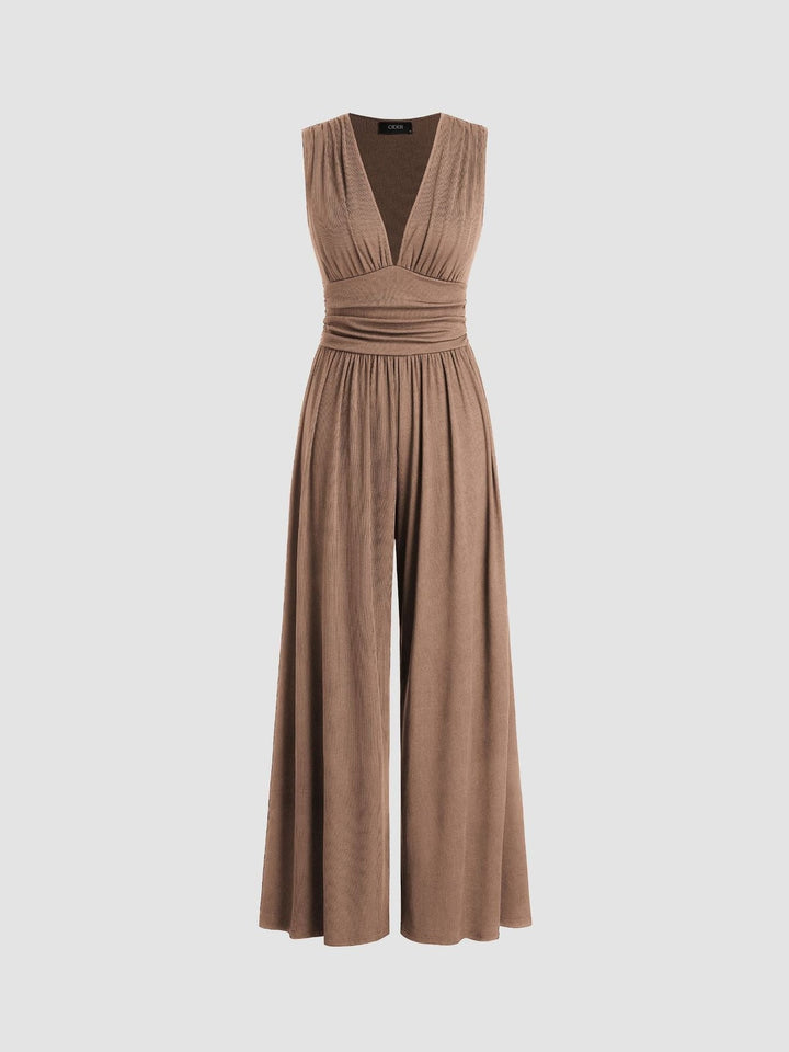 Vallerie | Elegant Sleeveless Wide-Leg Jumpsuit