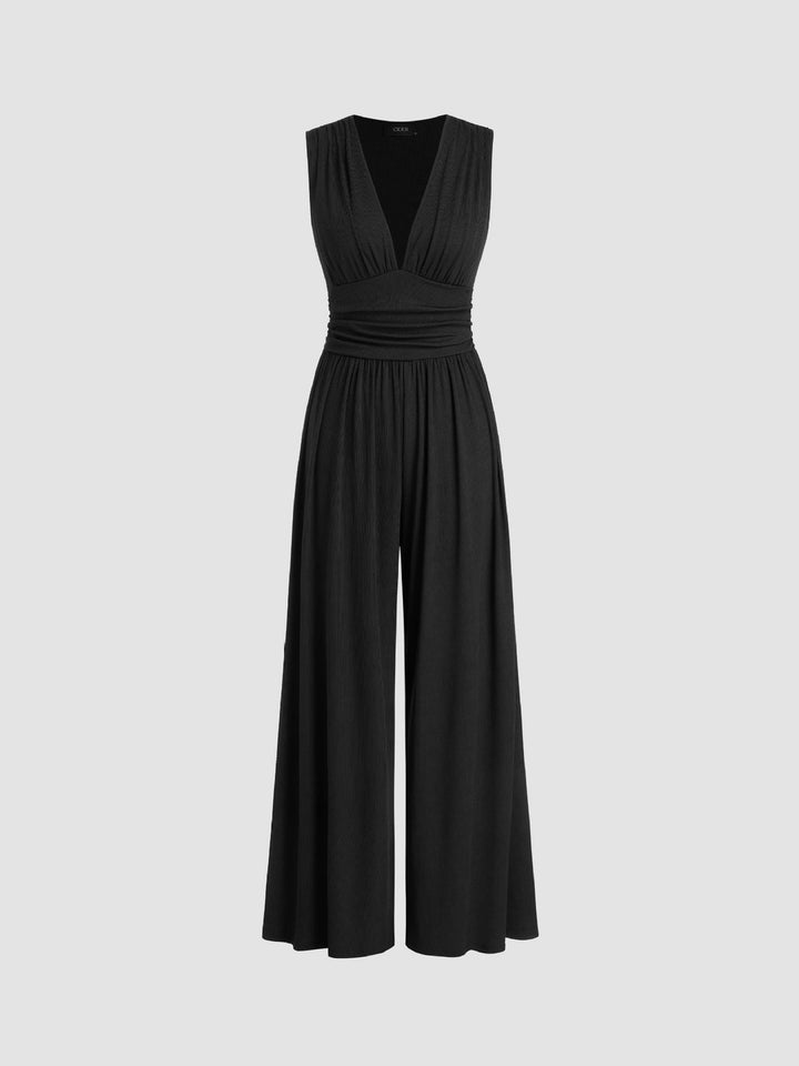 Vallerie | Elegant Sleeveless Wide-Leg Jumpsuit