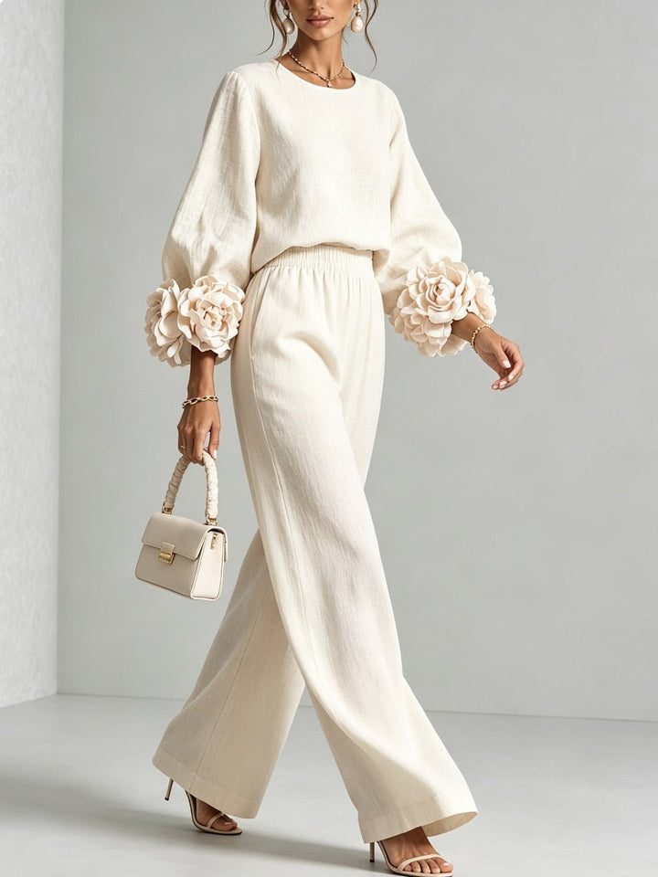 Gale | Floral Cuff Two-Piece Set