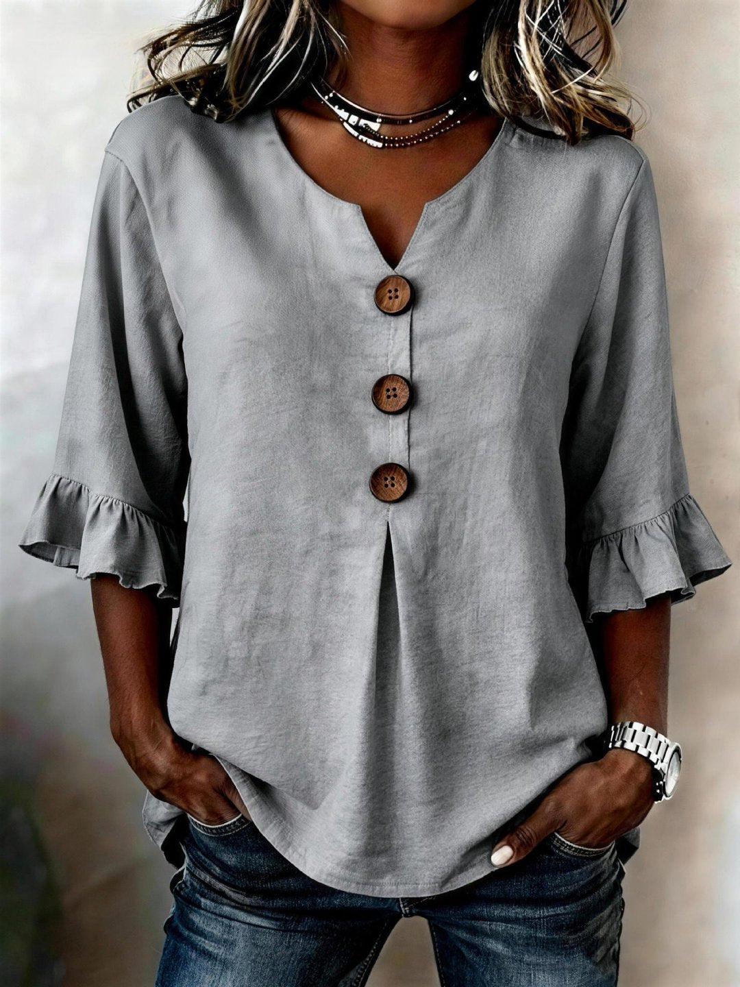 Thelma | Ruffled Blouse