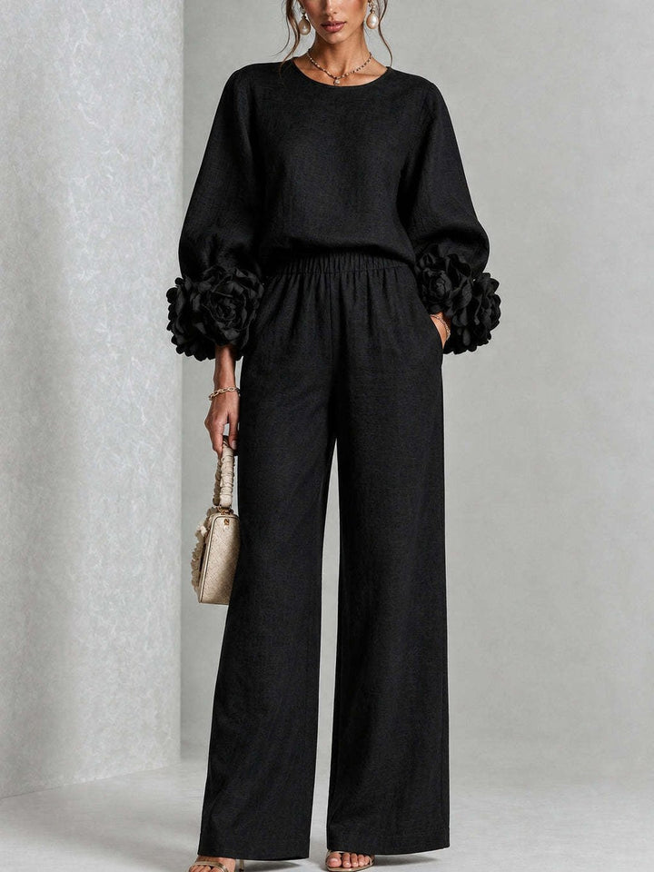 Gale | Floral Cuff Two-Piece Set